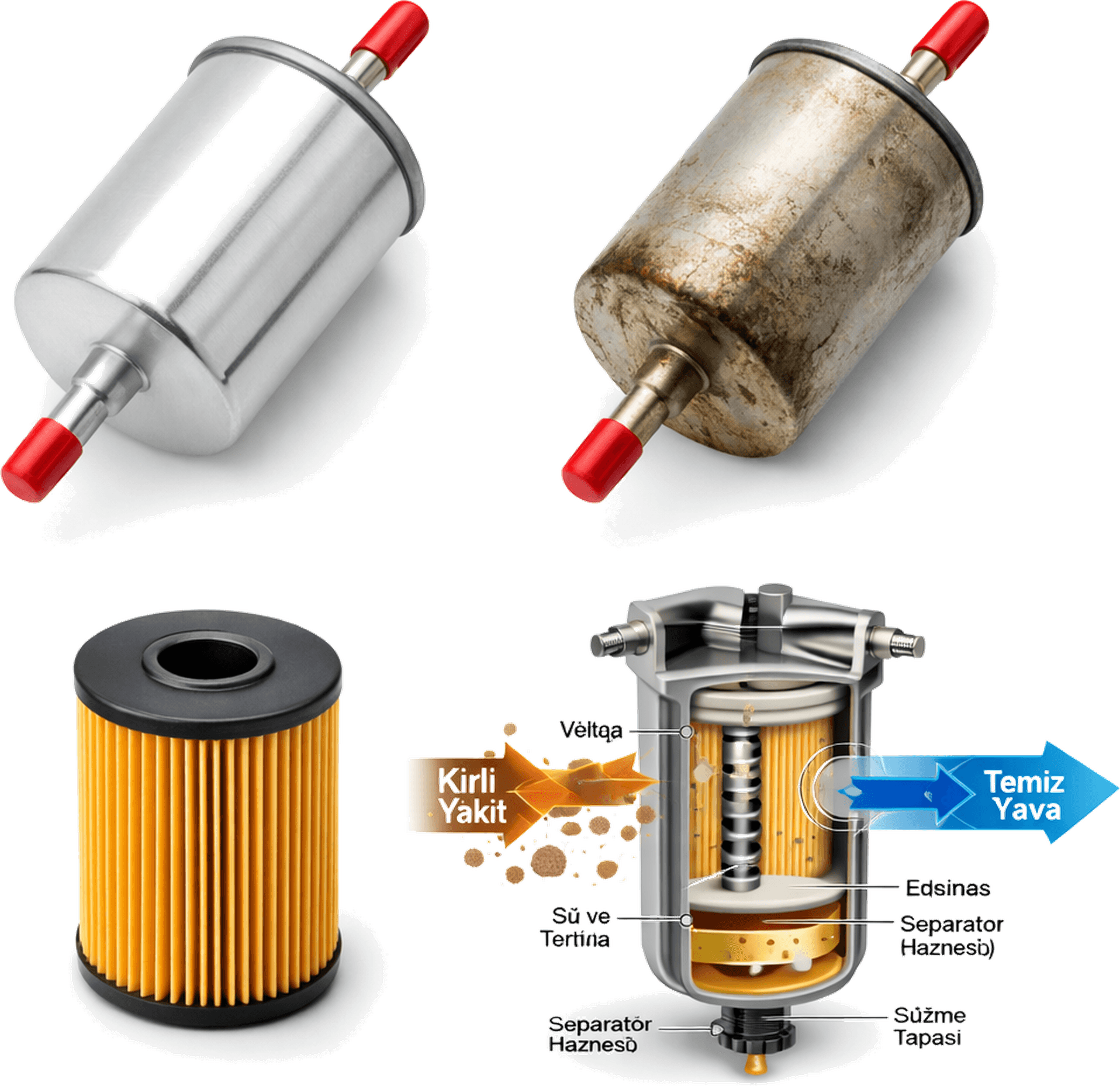 Powersa yakıt filtresi